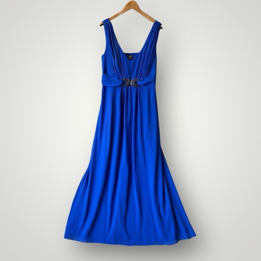 🎉5 for $45🎉City Chic Max Long Dress Size 16 Blue